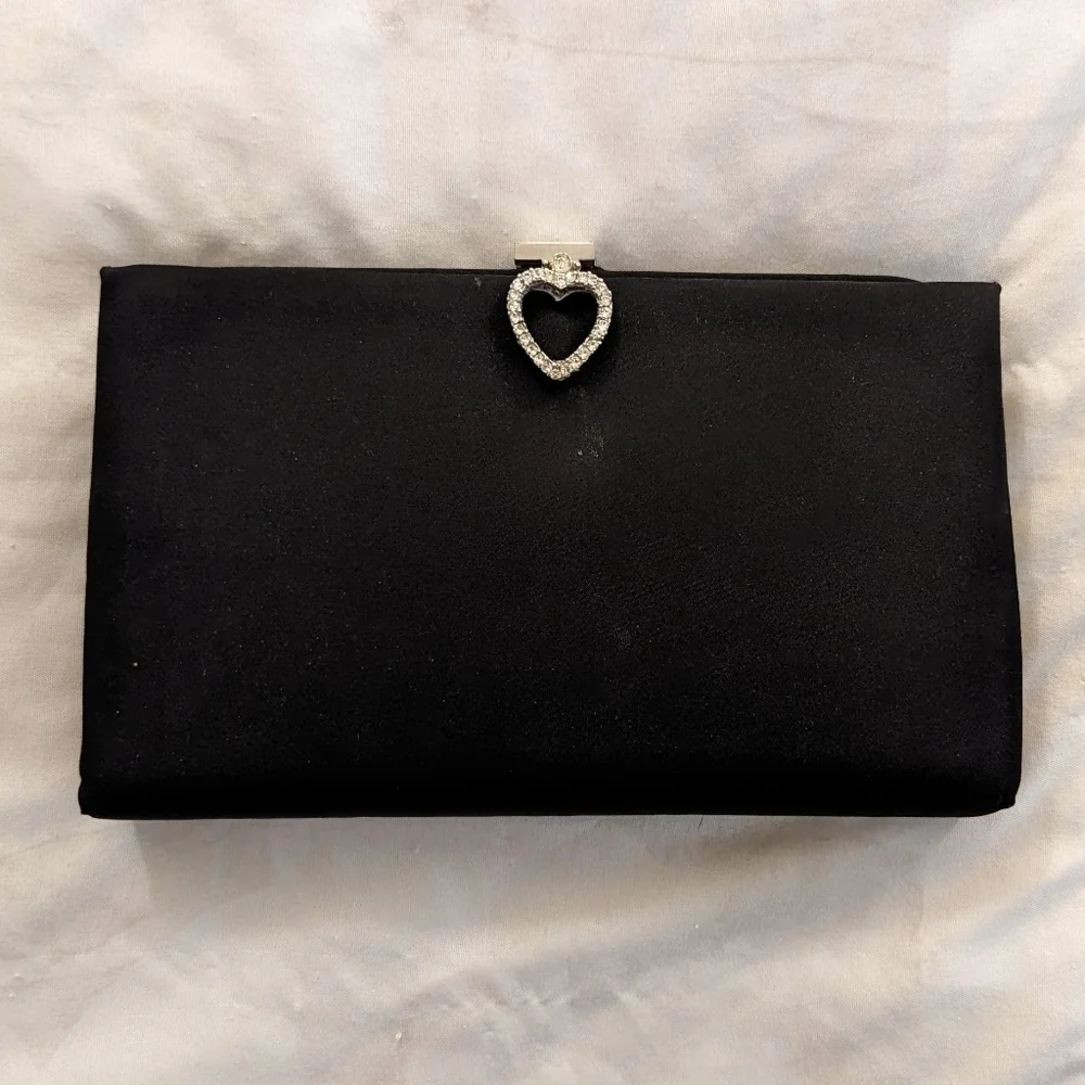 Vintage Black Handbag Cocktail Evening Dress Purse
